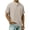 Army Green, variant on Mens Shirts Contrast Color Henley Short Sleeve Casual Placket,Size S-4XL