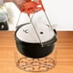 thumbnail image 5 of 2 estantes para huevos al vapor, estante para huevos, soporte para cesta de salvamanteles para accesorios de olla instantánea y accesorios de olla a presión (2'' 1.2''), estante de vapor de acero inox, 5 of 5