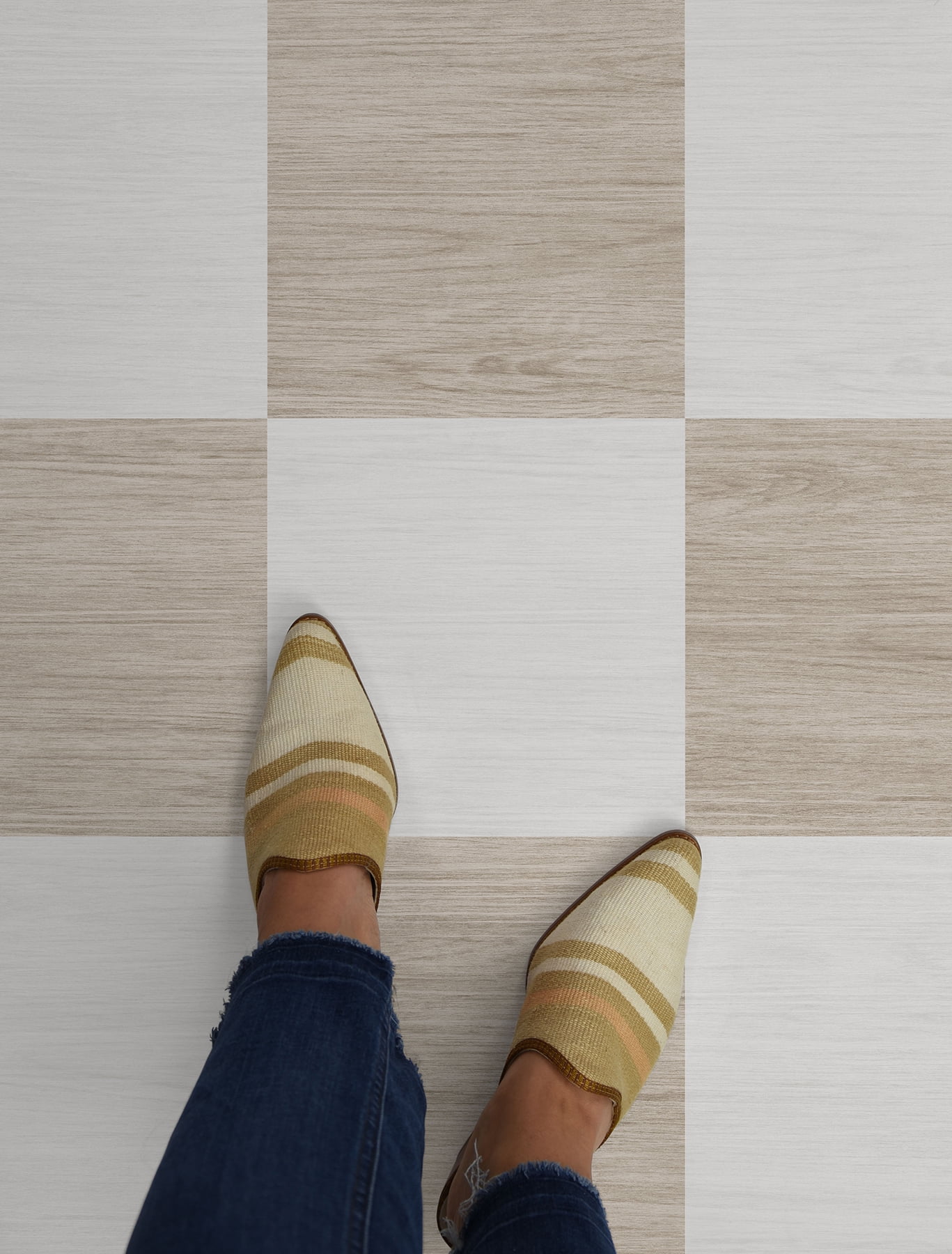 Floorpop Kingsley Natural Peel and Stick Floor Tiles