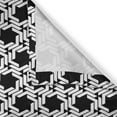 thumbnail image 4 of Ambesonne Black and White Valance Pack of 2, Spiral Hexagons, 54"X18", Charcoal Grey, 4 of 5