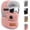 pink, variant on 5-in-1 Fleece Balaclava Face Mask with Goggles, Winter Neck Warmer Hat, Windproof Thermal Hood for Skiing and Snowboarding
