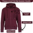 thumbnail image 2 of Men’s Fleece-Lined Full-Zip Hoodie (S-2XL), 2 of 5