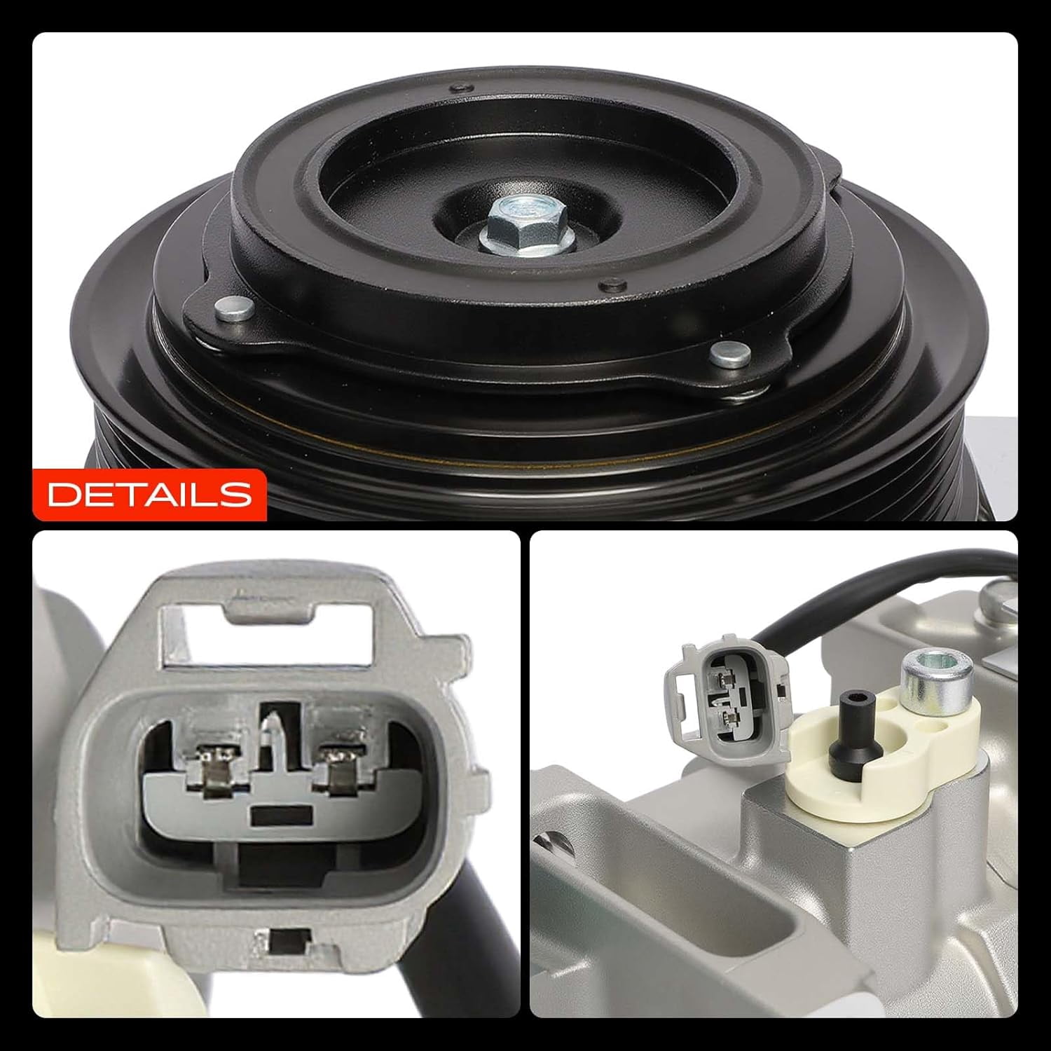 A-Premium Air Conditioner AC Compressor with Clutch Compatible with Chrysler 300 & Dodge Charger 2014-2021, Challenger 2015-2021 3.6L