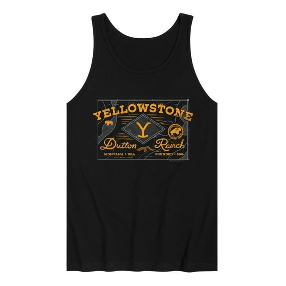 Yellowstone - Dutton Ranch Badge - Men's Jersey Tank Top