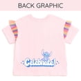 thumbnail image 6 of Disney Lilo & Stitch Little Girls' Birthday Graphic T-Shirt Angel Light Pink, 6 of 6