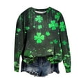 thumbnail image 6 of Zedker St Patricks Day Shirt for Women 2026 Casual Plus Size 3/4 Sleeve Irish Clover Shirts Funny Saint Patrick's Day Tunic Tops, 6 of 7