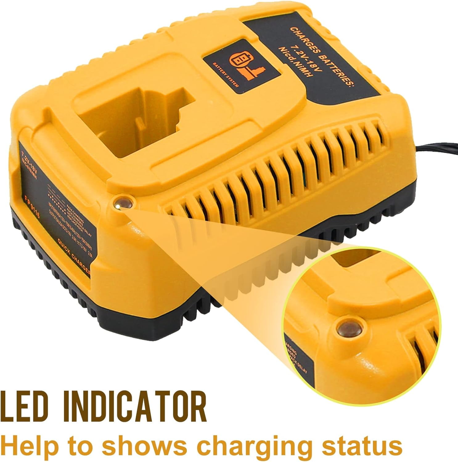 2Pack 18V Replace for dewalt Battery 4.5Ah 18v xrp Batteries DC9096 DC9099 DW9098 with DC9310 18V Dewalt Charger