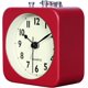 thumbnail image 4 of Reloj despertador analógico de 8,5 cm, cuadrado rojo, silencioso, pequeño, de metal, para viaje, para dormitorio de niños, mesita de noche, sala de estar, oficina, rojo, 4 of 5
