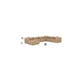 thumbnail image 2 of Meridian Furniture Cube Tan Vegan Leather 7-Pc. U-Shaped Modular Sectional, 2 of 10