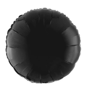 Brava - Black Circle Foil Balloon (16 in.)