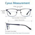 thumbnail image 3 of Cyxus Filtro de Luz Azul Gafas Lentes de Computadora para Hombres y Mujeres Anti Tensión de Ojos Bloquear Ultravioletas Lentes Claros Cyxus Style, 3 of 8