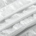thumbnail image 3 of Dainty Home Crinkle White Plaid Textured Embossed Weaved Plaid Designed Fabric Shower Curtain 70"W x 72"L, 3 of 5