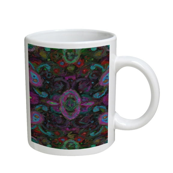 KuzmarK Coffee Cup Mug 11 Ounce -  Paisley Painting