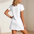 thumbnail image 5 of BUIGTTKLOP Swimsuit Coverup for Women 2026 Petal Short Sleeve Bathing Suit Cover Ups Summer T Shirt Dress Flowy Sundresses, 5 of 6