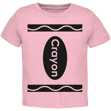 Halloween Crayon Costume Light Pink Toddler T-Shirt