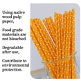 thumbnail image 4 of STROLA 100 Piece Colorful Paper Straws Bulk, 7.8 Inch Biodegradable Disposable Drinking Straws Eco Friendly for Party, 4 of 11