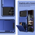 thumbnail image 6 of for Galaxy S22 Ultra Case Wallet Credit Card Holder 4-Card Slot Hidden Back Pocket Dual Layer Hybrid Rugged Rubber Bumper Protective Hard Shell Cover for Samsung Galaxy S22 Ultra 6.8" Navy, 6 of 14