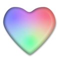 thumbnail image 1 of Blinkee 545000 Frosted Heart Flashing Body Light Lapel Pins, 1 of 1