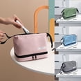 thumbnail image 6 of Portable Square Bag Wash Pouch Organizer Case Cosmetic Pouch Cosmetic Cases Large Capacity Travel Storage Bag Storage Bag Storage Toiletry Bag Makeup Bags Cosmetic Bag BLUE, 6 of 8