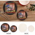 thumbnail image 4 of SKYSONIC Vintage Firefighter Emblem Pot Holders Trivets, 2 Pcs Heat Resistant Trivets,Black Cotton Thread Weave Mats for Hot Pads Pans Pot Bowl Teapot for Kitchen Decor, 4 of 7