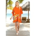 thumbnail image 4 of HAPPY BAY Women's Loose Party Bathing Suit Cover Ups 1X-2X Orange-AC273, 4 of 5