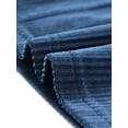 thumbnail image 5 of INSPIRE CHIC Blusa de punto de manga larga con cuello de oficina de trabajo con textura de terciopelo para mujer Azul M, 5 of 5