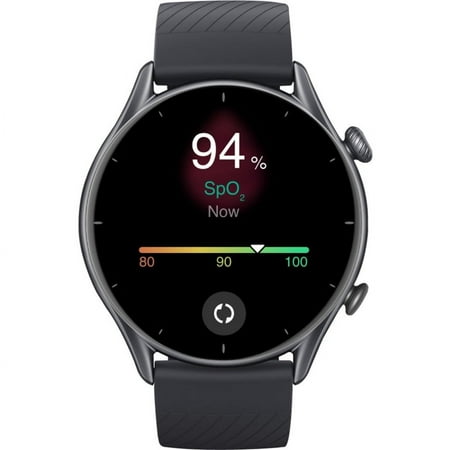 Amazfit GTR 3 Smart Watch: Android & iOS - GPS Fitness Tracker with 150 Sports Modes - 21-Day Battery Life - 1.39” AMOLED Display - Blood Oxygen Heart Rate Tracking - Waterproof, Thunder Black