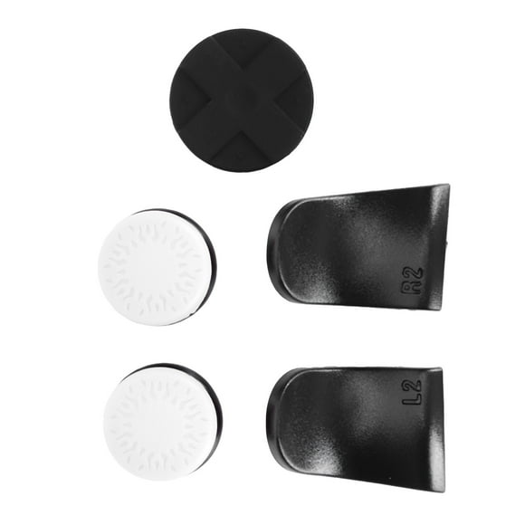 5 en 1 Tapa de Agarre Joystick L2 R2 Extensor para Controlador PS5 Blanco