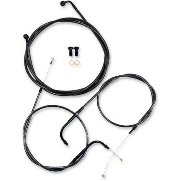 La Choppers LA-8006KT-13M Cable/Brake Line Kit - 12in.-14in. Ape Hangers - Midnight