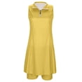 thumbnail image 3 of LIUJUNSHOP Tennis Dress for Women, Tennis Golf Dresses with Built in Shorts and Pockets for Sleeveless Workout Athletic Dresses Yellow S, 3 of 4