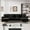 Black, variant on Wiilayok 114" U-Shaped Sectional Sofa,Velvet Modular 4 Seat Sofa Set for Living Room,Convertible L Shaped Sofa Couch Set with Chaise Lounge, Ottoman and Pillows