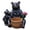 B1 Bear with Cub, variant on YIQMI Removable Black Brown Lying Dog Garden Statue with Solar LED Lamp, Outdoor Resin Brick Pattern Planter with Welcome Sign for Patio, Lawn, Porch