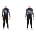 thumbnail image 4 of Yuarrent Traje de neopreno para niños Traje de buceo Ropa de surf Ropa de baño a prueba de sol Type5 NO5, 4 of 6