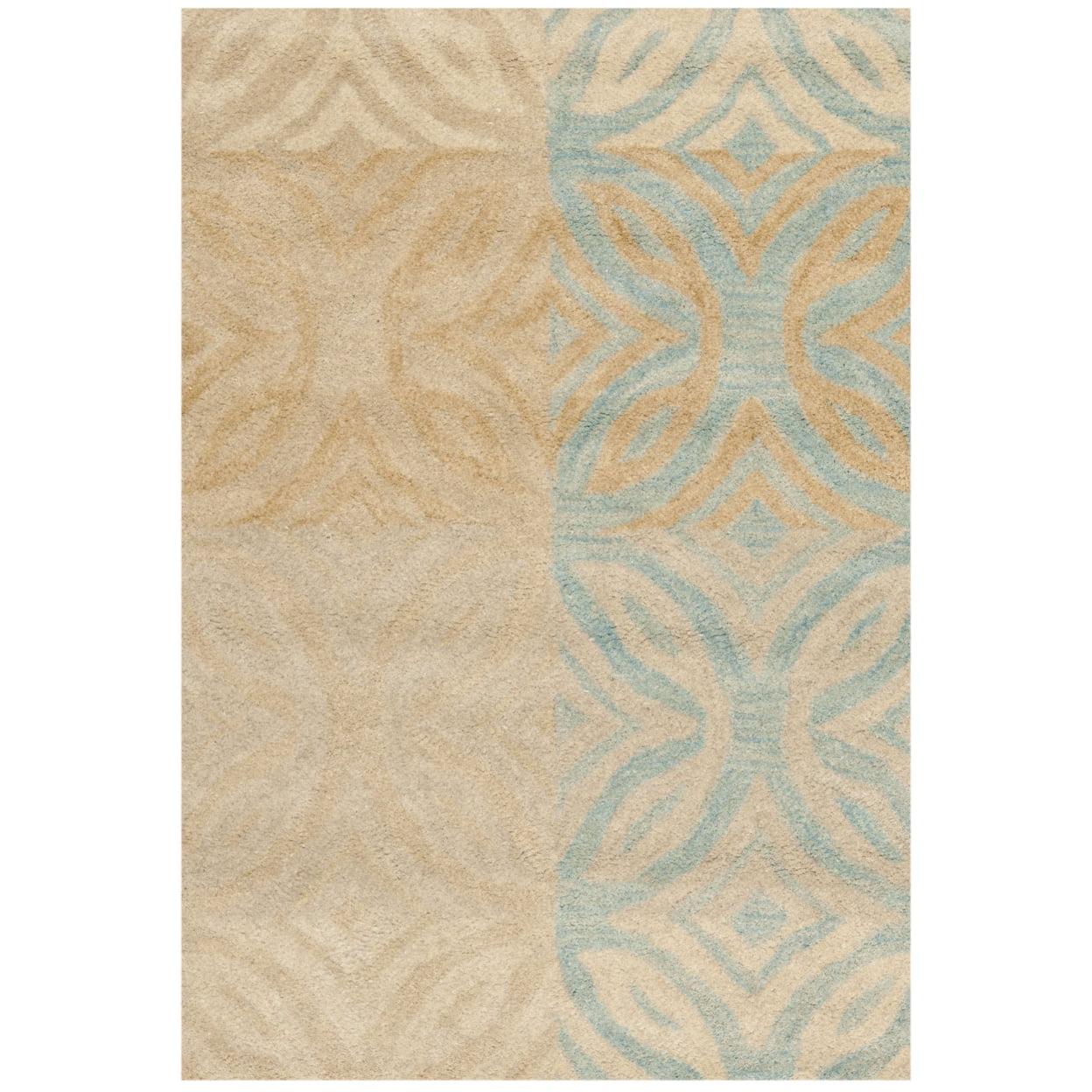 SAFAVIEH Wyndham Jacinth Geometric Area Rug, Beige/Multi, 7' x 7' Square