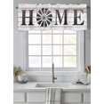 thumbnail image 4 of Valances for Windows Vintage Home Rod Pocket Cafe Window Treatments Valance Curtains for Kitchen Bathroom Laundry Basement Windows 42"x18", 4 of 9