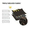 thumbnail image 6 of DWCN Blackout curtains for Bedroom with Tiebacks - Room Darkening Privacy Grommet Top Window Curtains for Living Room, 60 x 63 inch Length, Brown, Set of 2 Panels, 6 of 7