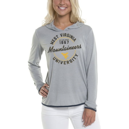 West Virginia Mountaineers Brass - Women's Gray West Virginia Mountaineers Mason Block Pullover Hoodie