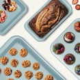 thumbnail image 3 of CHEF LANG 5 Pieces Baking Pans Set,Stackable Bakeware Set,Nonstick Baking Sheet Set for Oven,Complete Carbon Steel Bakeware Set,Dishwasher Safe,Blue, 3 of 5