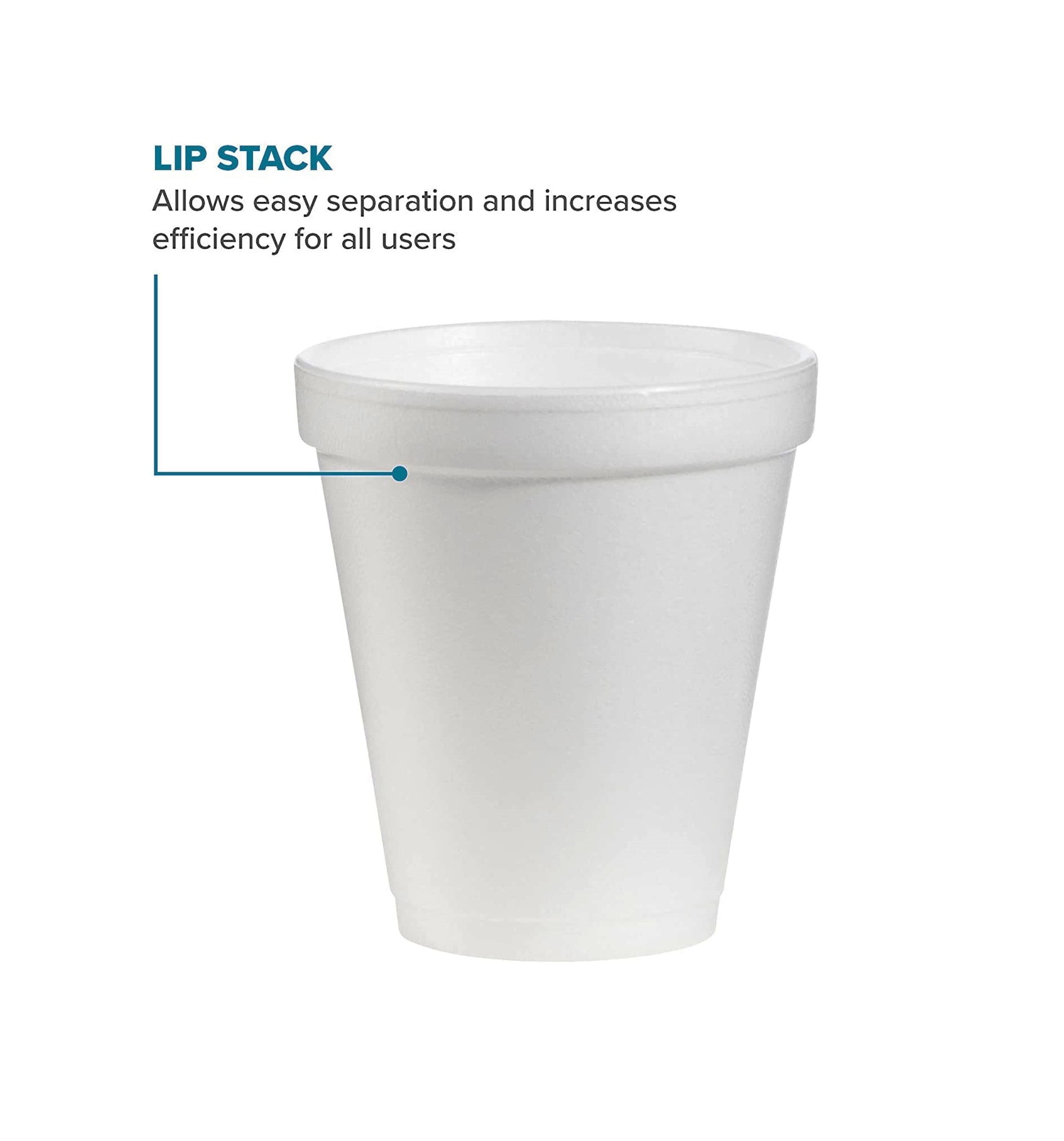 Dart Uncoated Paper Cups, Hot Drink, 8 Oz, White, 1,000/carton - Mfr Part#  U508N-02050