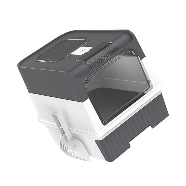 Caja De Para Gatos De Gran Tamaño, Tipo Cajón, Completamente Cerrada Para Evitar Fugas, Inodoro Para Gatos Con Paquete De Eliminación De Olores Para Mascotas
