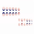 thumbnail image 2 of EBCUE 24 Pcs 4th of July Press on Nails Short Fake Nails French Tip Nails Independence Day Designs Pink False Nails Glossy Patriotic Gel Acrylic Nails Short Glue on Nails Star Stick on Nails, 2 of 5