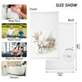thumbnail image 2 of Deer Christmas Cotton Face Towels Soft Hand Towel Absorbent Bathroom Towel for Kitchen Hotel Decoration, 2 of 7
