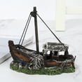thumbnail image 3 of Beautiful Aquarium Shipwreck, Aquarium Resin Shipwreck, High Simulation Artificial For Fish, 3 of 8