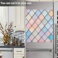 thumbnail image 3 of Yayeee Magnetic Dishwasher Cover for The Front Decoration Home Kitchen Machine Sticker Protector, Orange Art Pattern, 3 of 6