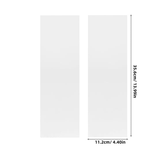 NICEXMAS 50Pack Highlight Board Hair Transparent Flat PVC Foiling Board For Hair Dyeing And Coloring 14X4.4X0.04in
