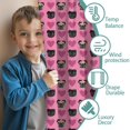 thumbnail image 3 of Blackout Kids Curtains,Pink Pug Puppies Childrens Insulated Curtains Set Of 2,Bedroom Essentials,Toddler Room Decor 52x63in(132x160cm), 3 of 4