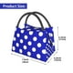 thumbnail image 2 of Easygdp Blue And White Polka Dot Bolsa de Almuerzo Insulada Reutilizable, Bolsa de Mano y Bandolera para Oficina, Trabajo, Viajes, 2 of 6