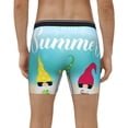 thumbnail image 4 of Cauagu Hello Summer Gnome 1 Print Men's Boxer Briefs, Funny & Cute Underwear Elastic Waistband Briefs Ideal Gift for Men,1-Pack, 4 of 7