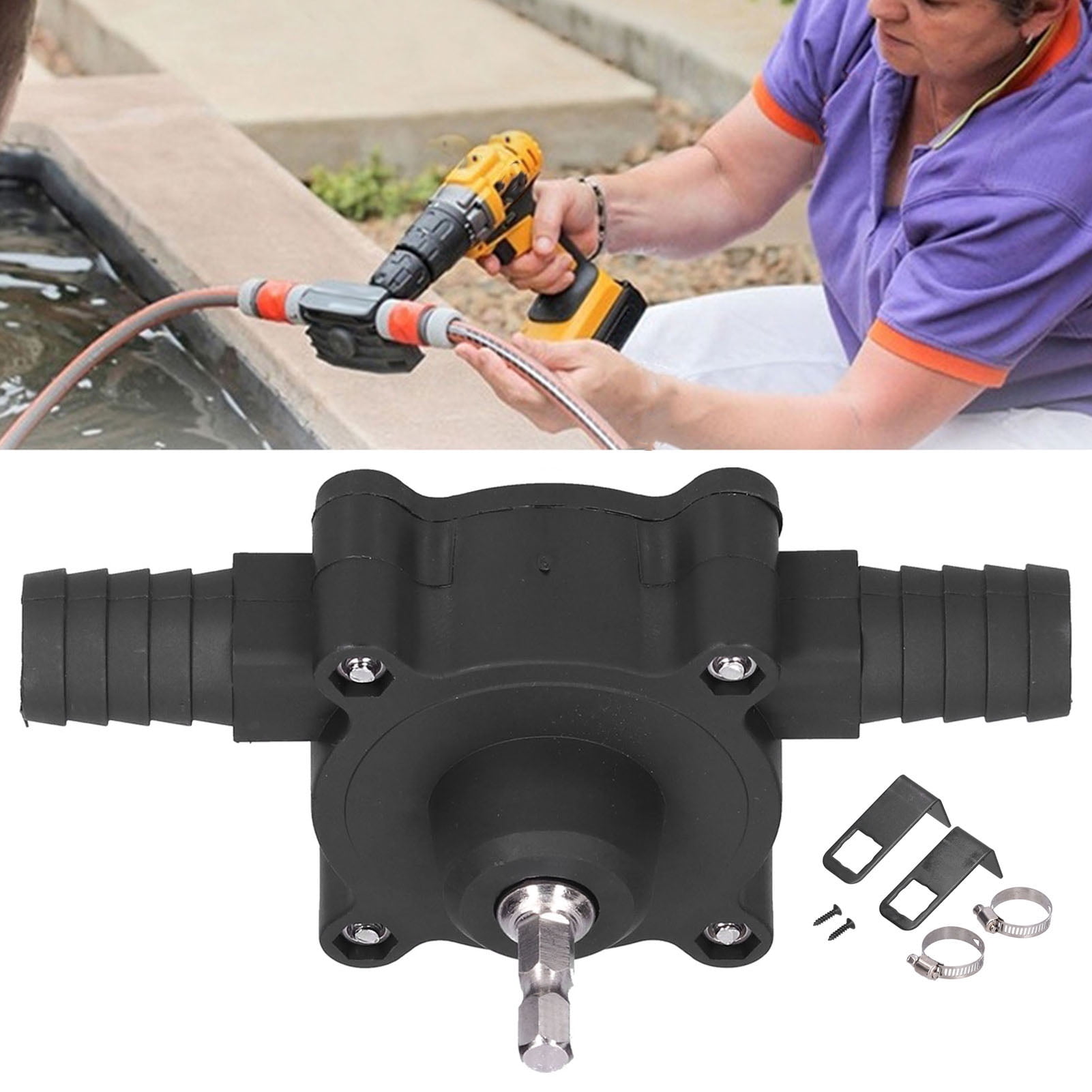 Pompe à Eau Pour Perceuse – Mini Pompe Électrique Portable, Amorçage Automatique, Jardin, Maison