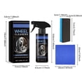 thumbnail image 3 of Wheel & Tire Cleaner - Professional All In One Tire & Wheel Cleaner Car Wash Wheel Well Cleaning Spray for Car Detailing | Safe On Most Rim Finishes, 3 of 7